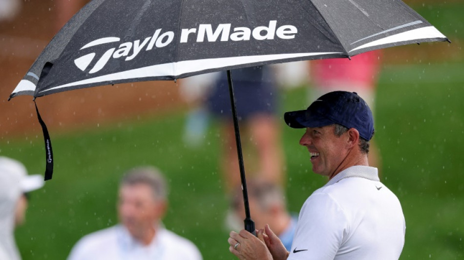McIlroy, Scheffler and Schauffele together for rainy PGA battle
