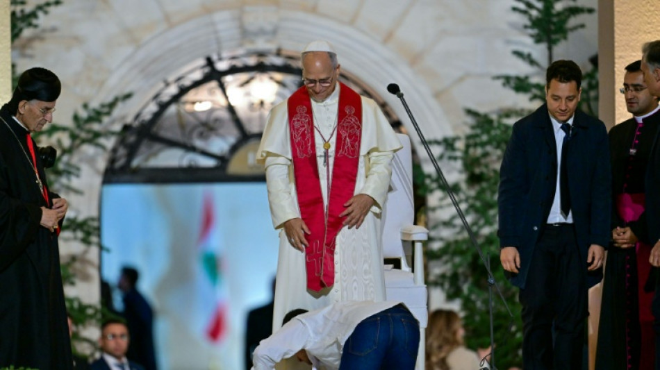 Le pape c&eacute;l&egrave;bre une messe en plein air &agrave; Beyrouth, moment fort de sa visite
