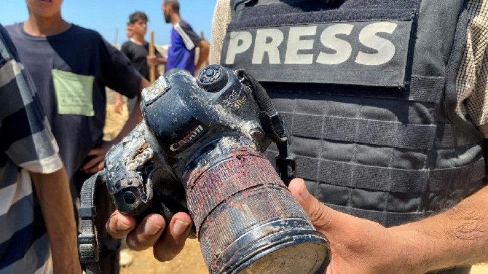 67 journalistes tu&eacute;s en un an, pr&egrave;s de la moiti&eacute; dans la bande de Gaza, selon RSF