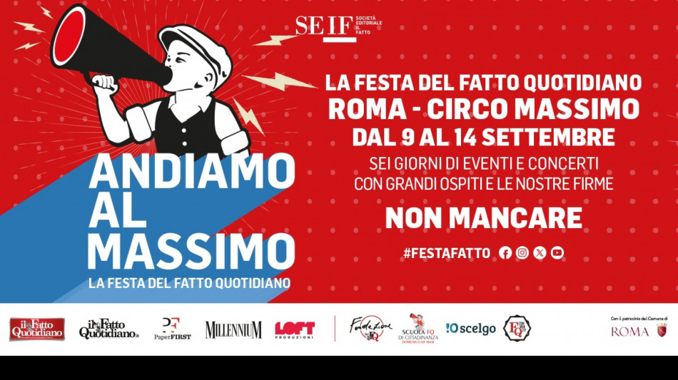Al Circo Massimo la Festa de Il Fatto Quotidiano
