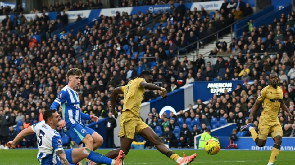 Sarr strikes as Palace end winless run at Brighton