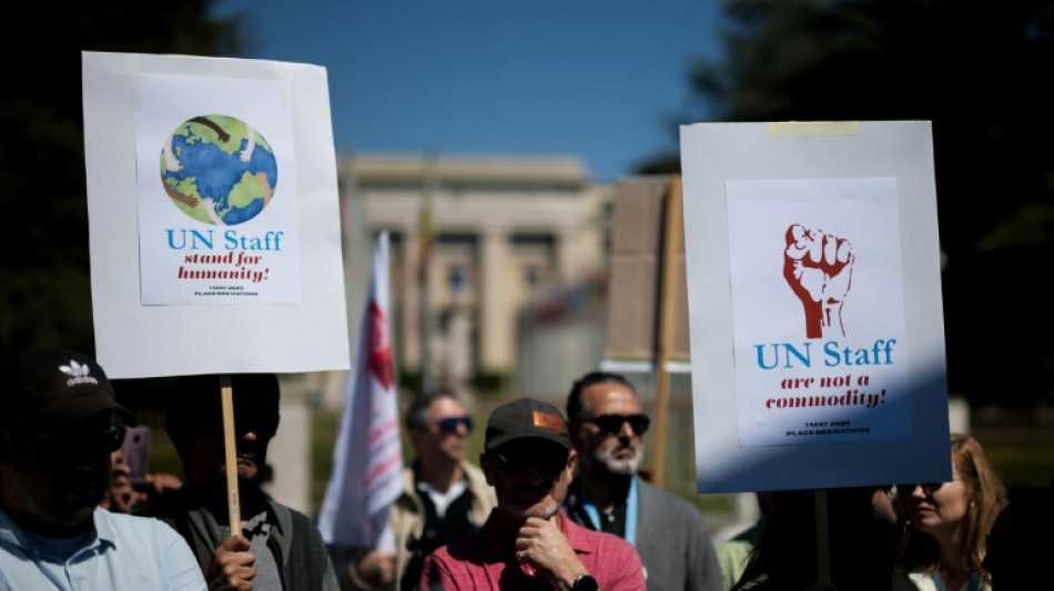 'Not a commodity': UN staff rally over deep cuts
