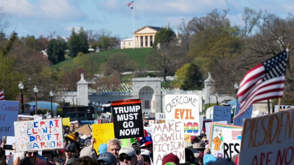 Crowds protest against Trump across US on 'No Kings' day