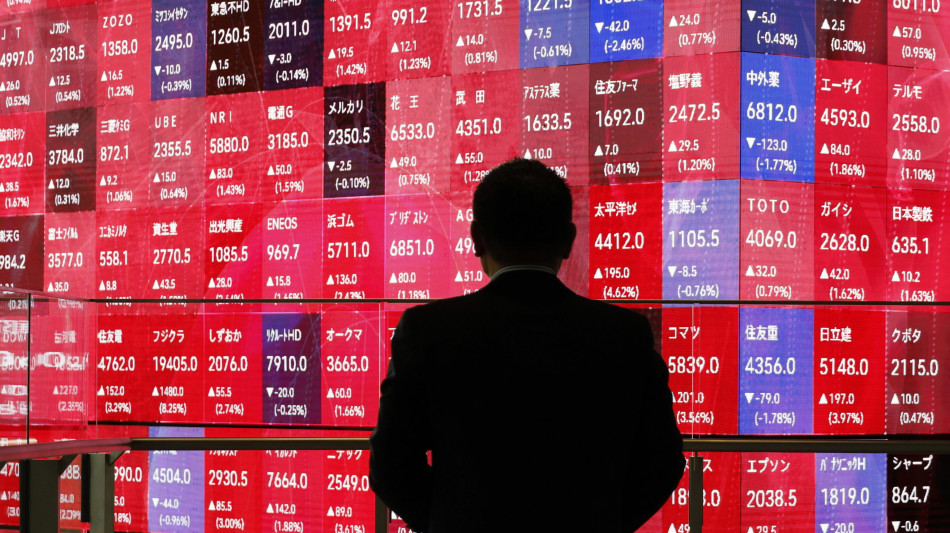 Borsa: Asia gi&ugrave; con Tokyo a -3,38%, l'Europa e attesa in rosso