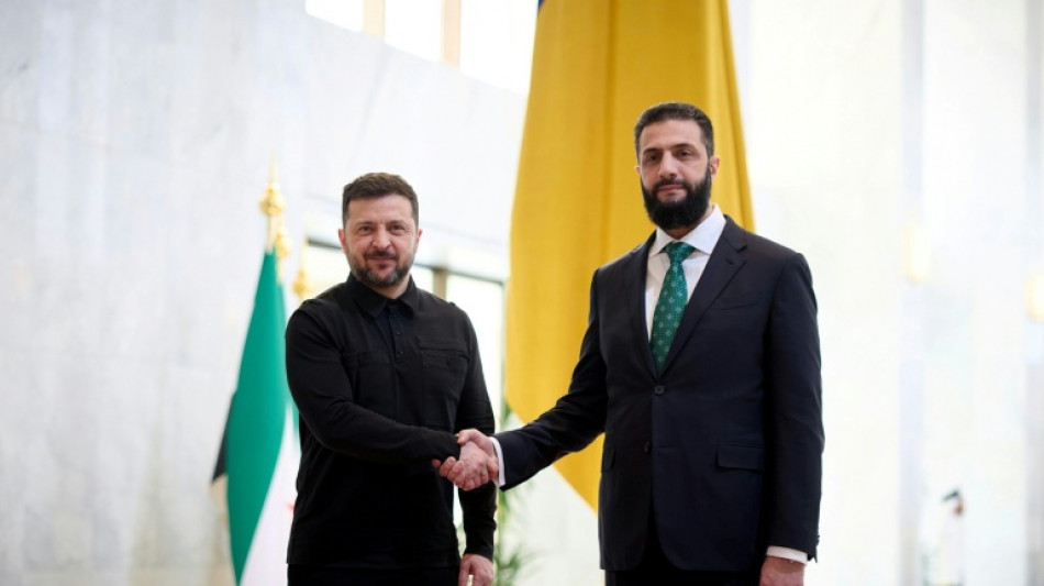 Selenskyj trifft syrischen &Uuml;bergangspr&auml;sidenten al-Scharaa in Damaskus