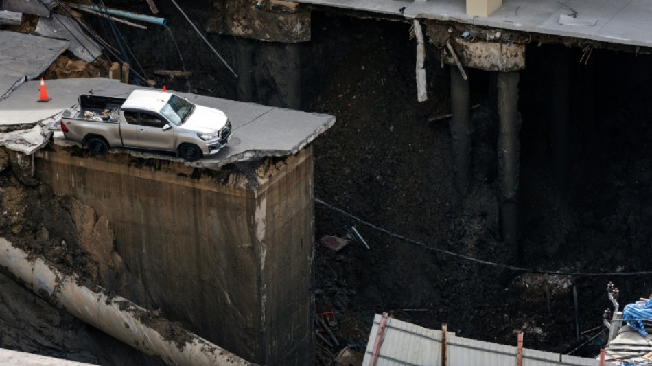 Massive sinkhole in Bangkok street forces evacuations