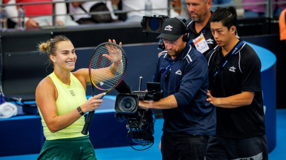 Sabalenka into third straight Brisbane final ahead of Australian Open
