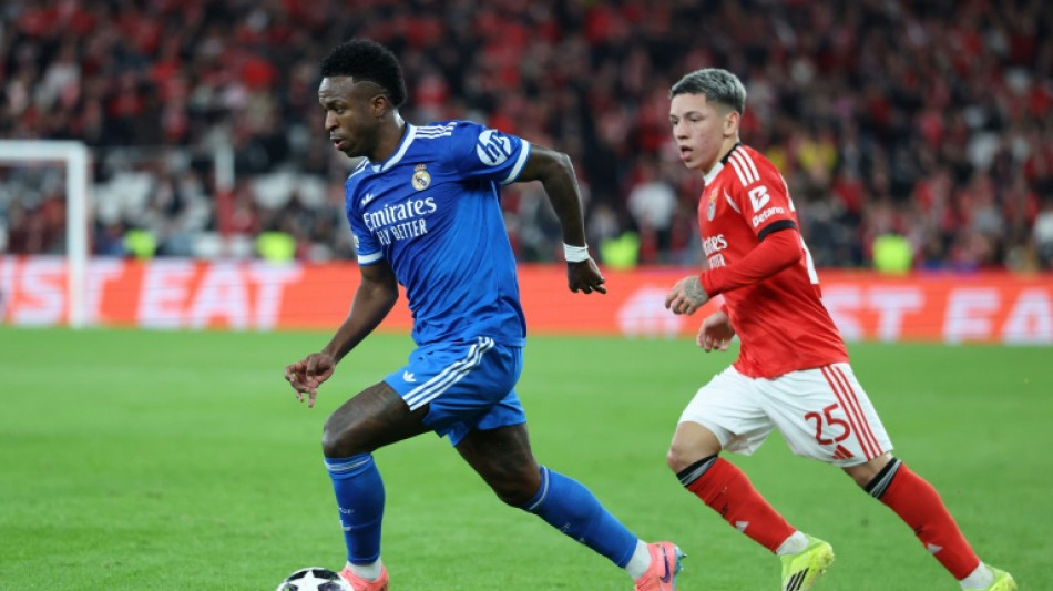 Com gol de Vini, Real Madrid vence Benfica (1-0) na ida da repescagem da Champions